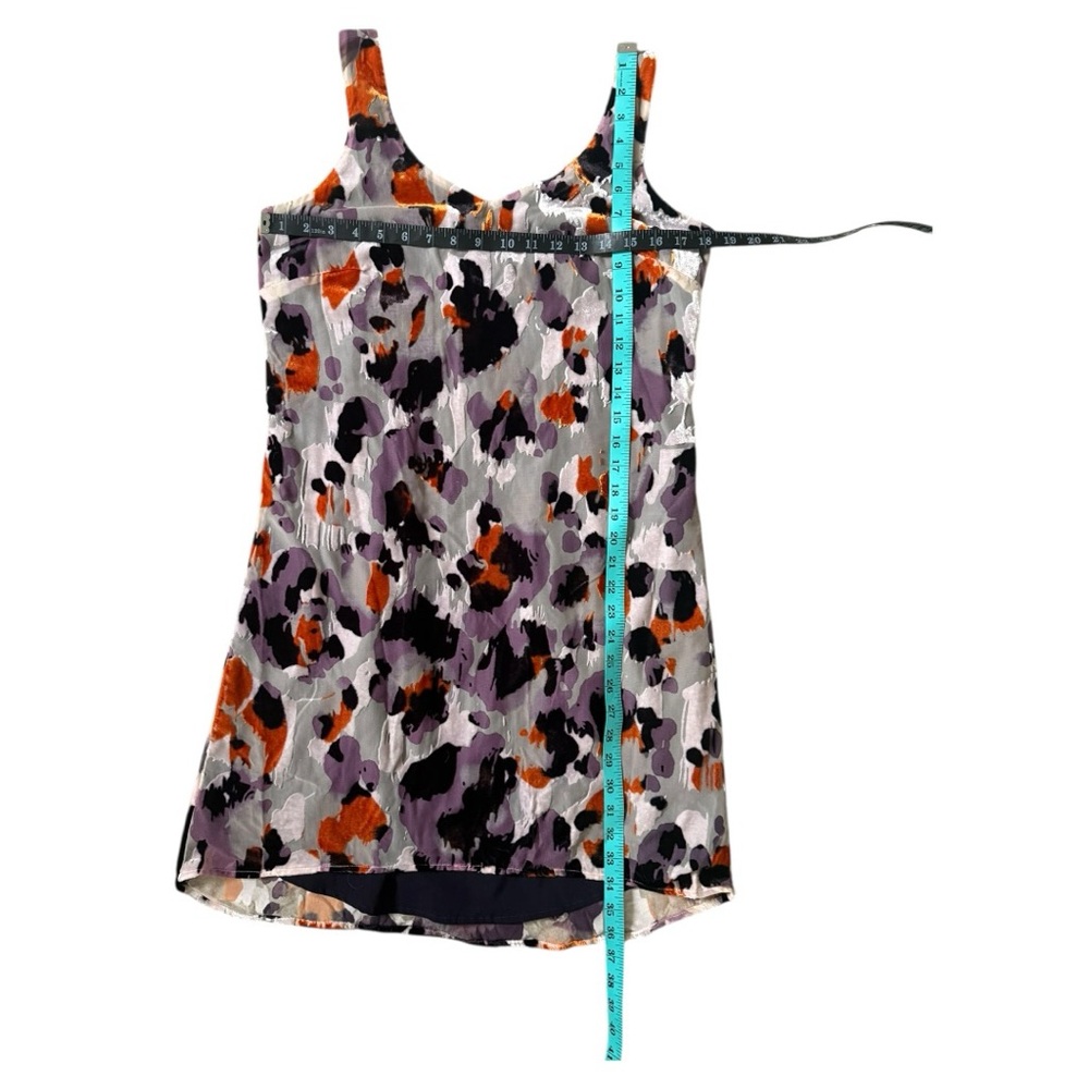 CAbi Velvet Burnout Leopard Animal Print Mini Dress Size Small - Picture 4 of 9